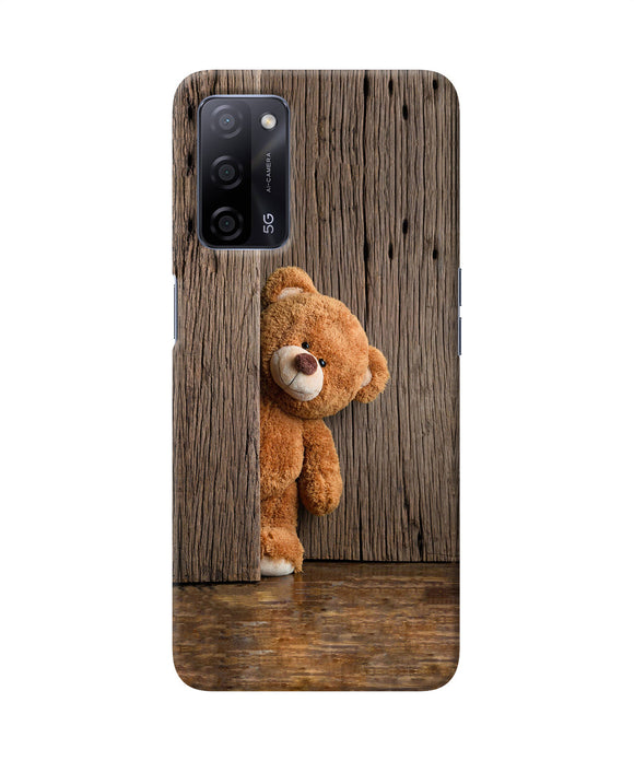 Teddy wooden Oppo A53s 5G Back Cover