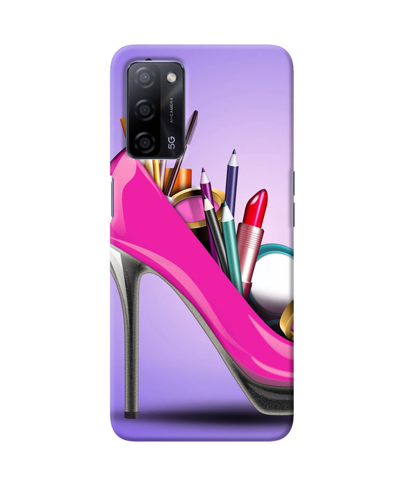 Makeup heel shoe Oppo A53s 5G Back Cover