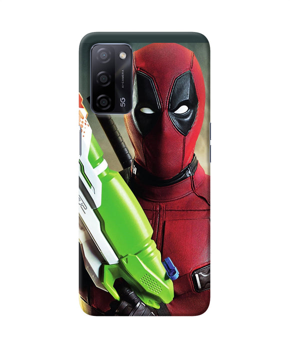 Deadpool funny gun Oppo A53s 5G Back Cover