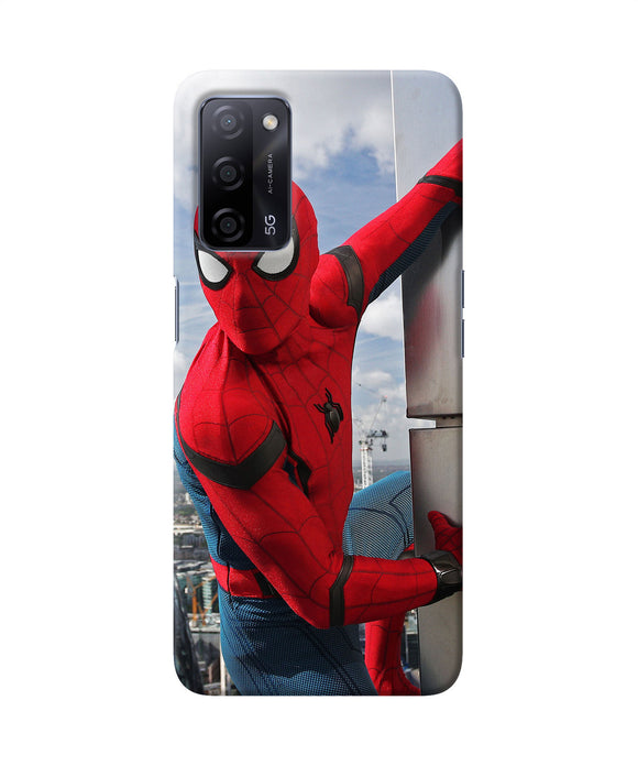 Spiderman on the wall Oppo A53s 5G Back Cover