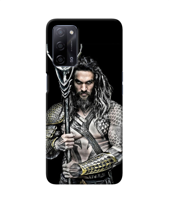 Aquaman trident black Oppo A53s 5G Back Cover