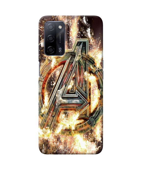 Avengers burning logo Oppo A53s 5G Back Cover