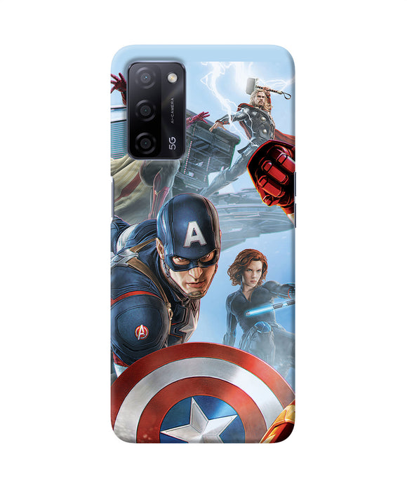 Avengers on the sky Oppo A53s 5G Back Cover