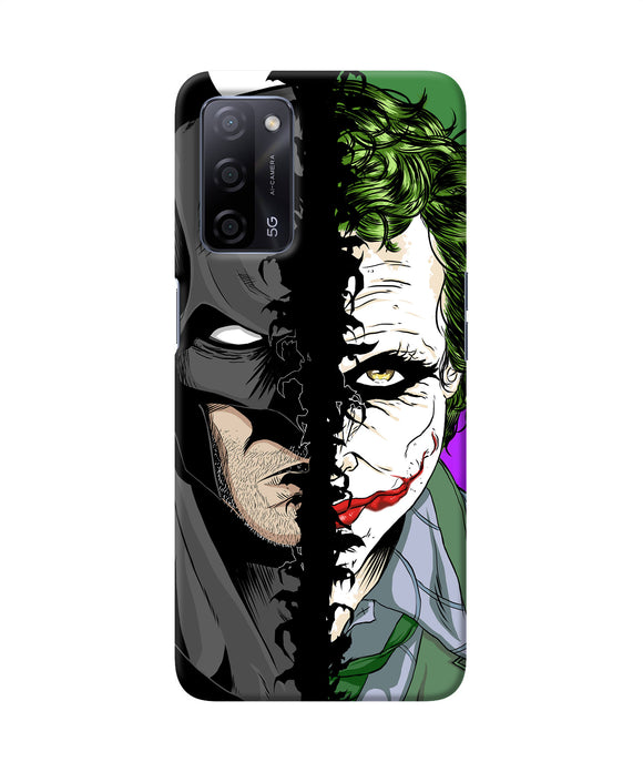 Batman vs joker half face Oppo A53s 5G Back Cover