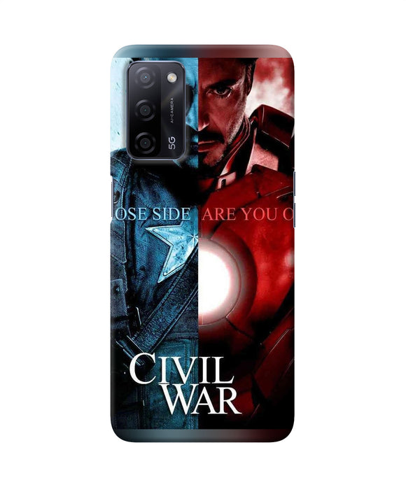 Civil war Oppo A53s 5G Back Cover