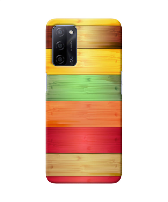 Wooden colors Oppo A53s 5G Back Cover