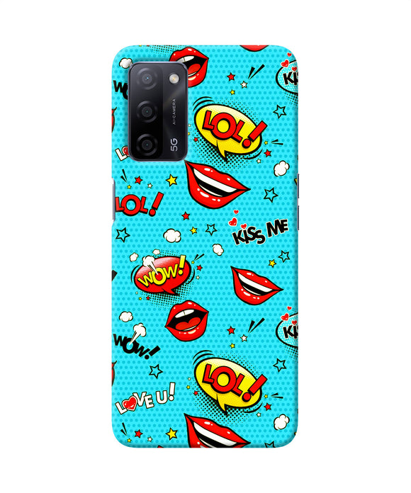 Lol lips print Oppo A53s 5G Back Cover