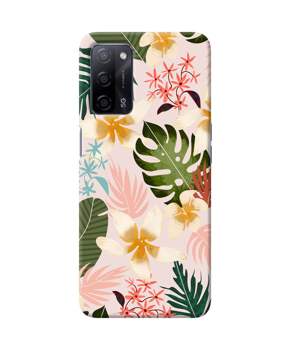 Leaf print Oppo A53s 5G Back Cover
