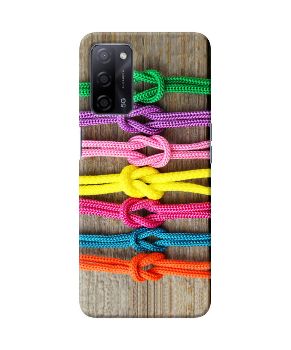 Colorful shoelace Oppo A53s 5G Back Cover