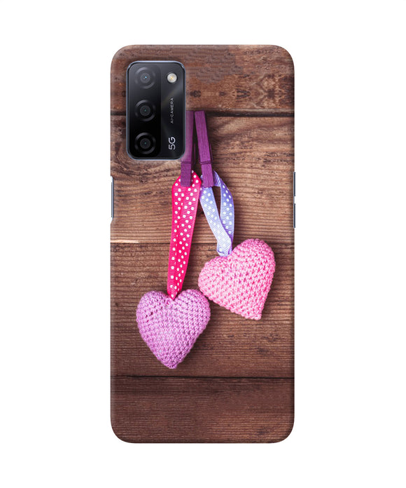 Two gift hearts Oppo A53s 5G Back Cover