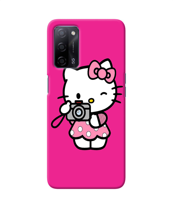 Hello kitty cam pink Oppo A53s 5G Back Cover