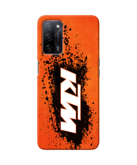 KTM black spray Oppo A53s 5G Back Cover
