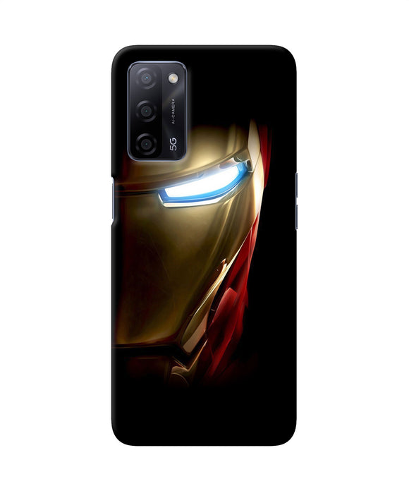 Ironman half face Oppo A53s 5G Back Cover