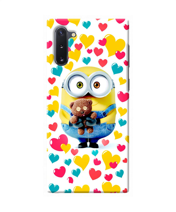 Minion teddy hearts Samsung Note 10 Back Cover