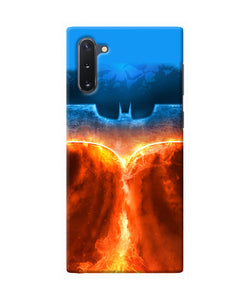 Burning batman logo Samsung Note 10 Back Cover