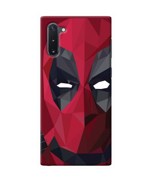 Abstract deadpool mask Samsung Note 10 Back Cover