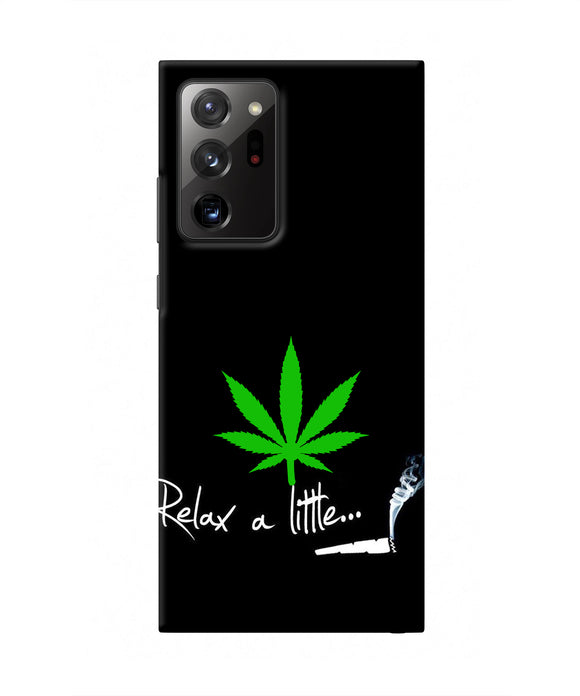 Weed Relax Quote Samsung Note 20 Ultra Real 4D Back Cover