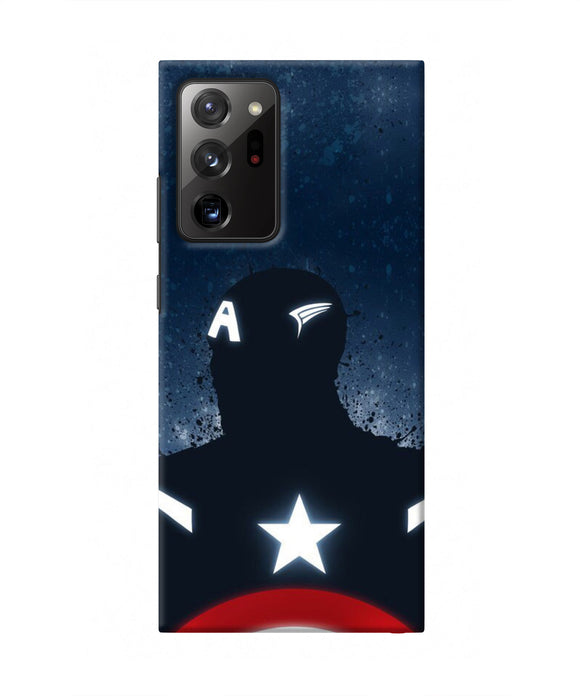 Captain america Shield Samsung Note 20 Ultra Real 4D Back Cover