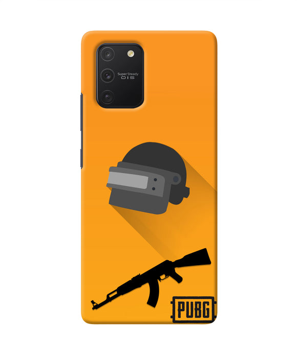 PUBG Helmet and Gun Samsung S10 Lite Real 4D Back Cover