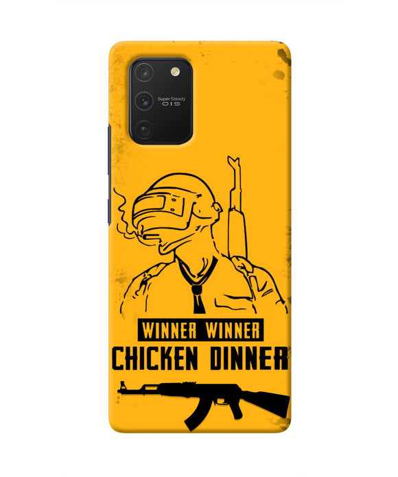 PUBG Chicken Dinner Samsung S10 Lite Real 4D Back Cover