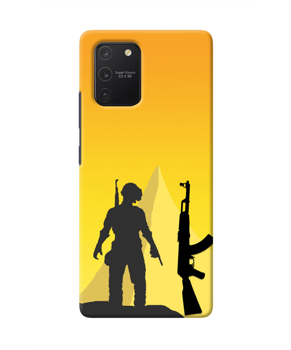 PUBG Silhouette Samsung S10 Lite Real 4D Back Cover