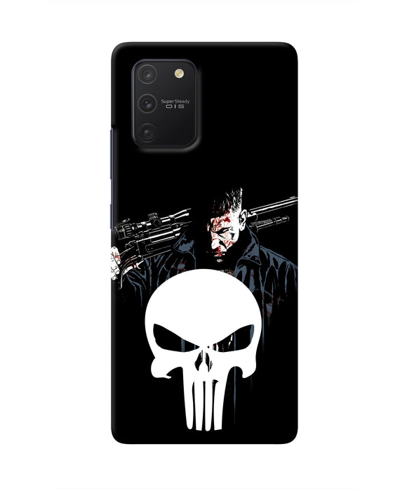 Punisher Character Samsung S10 Lite Real 4D Back Cover