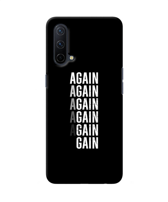 Again Again Gain Oneplus Nord CE 5G Back Cover