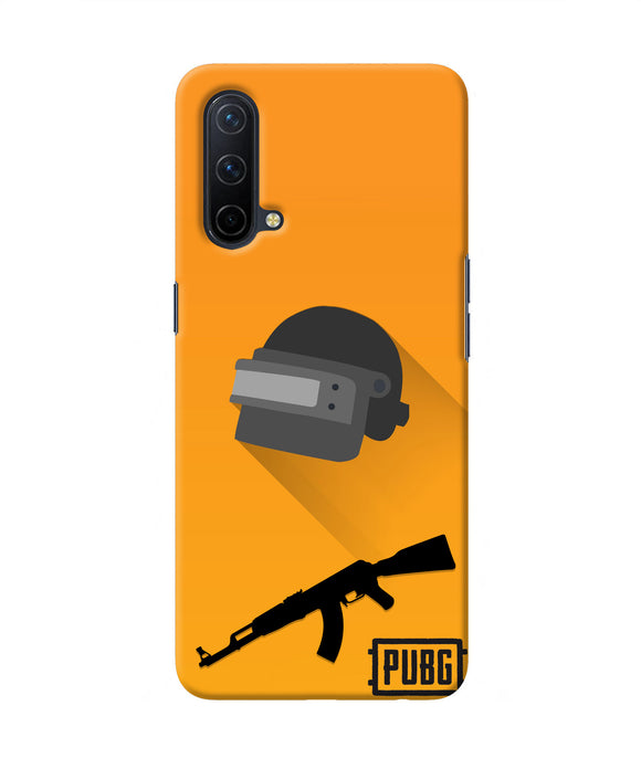PUBG Helmet and Gun Oneplus Nord CE 5G Real 4D Back Cover