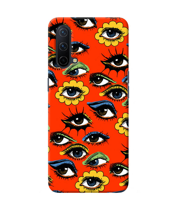 Abstract eyes pattern Oneplus Nord CE 5G Back Cover