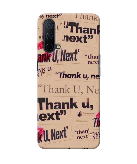 Thank you next Oneplus Nord CE 5G Back Cover