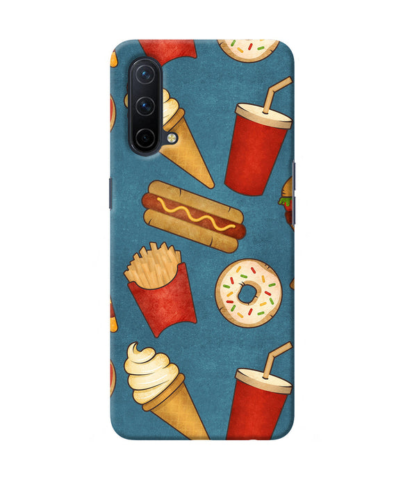Abstract food print Oneplus Nord CE 5G Back Cover