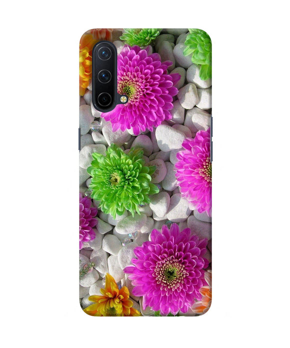 Natural flower stones Oneplus Nord CE 5G Back Cover