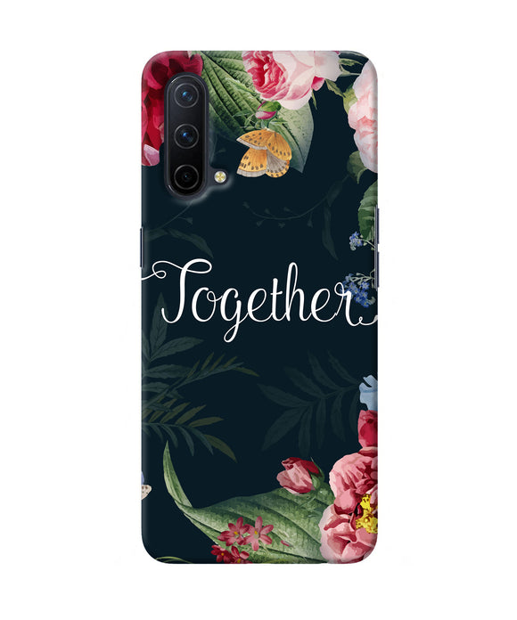 Together flower Oneplus Nord CE 5G Back Cover