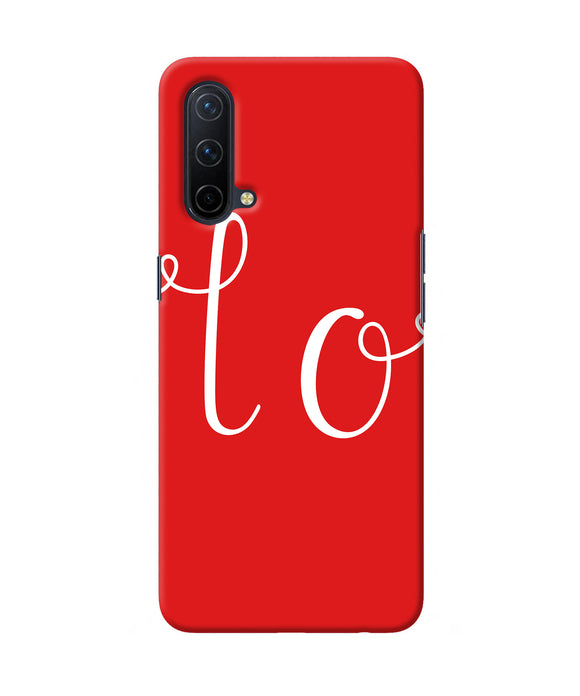 Love one Oneplus Nord CE 5G Back Cover