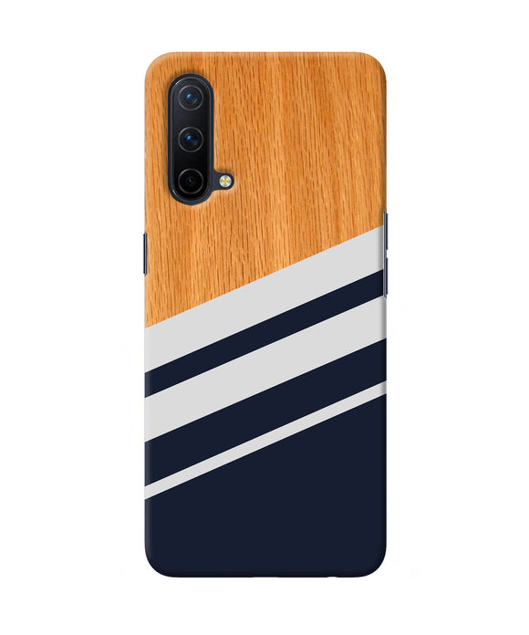 Black and white wooden Oneplus Nord CE 5G Back Cover