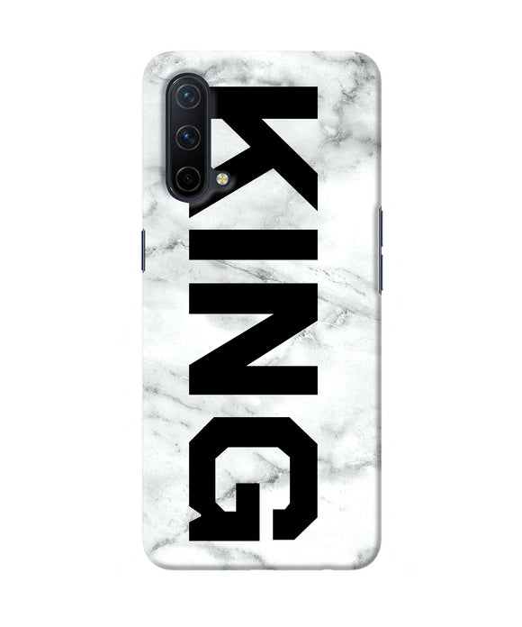 King marble text Oneplus Nord CE 5G Back Cover