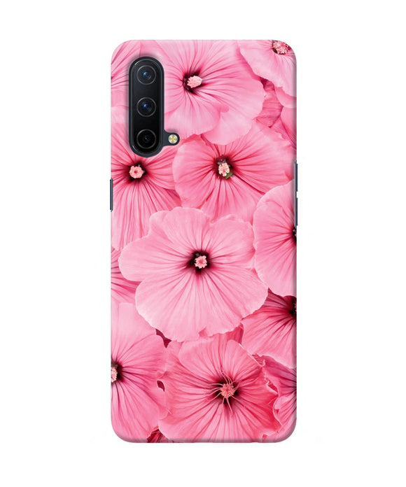 Pink flowers Oneplus Nord CE 5G Back Cover