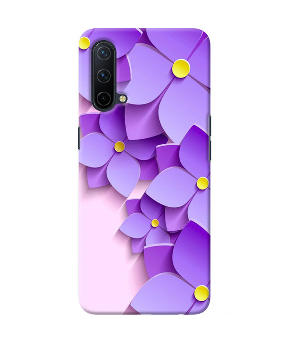 Violet flower craft Oneplus Nord CE 5G Back Cover