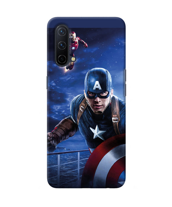 Captain with ironman Oneplus Nord CE 5G Back Cover