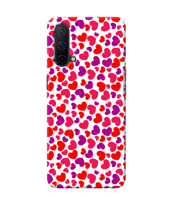 Red heart canvas print Oneplus Nord CE 5G Back Cover