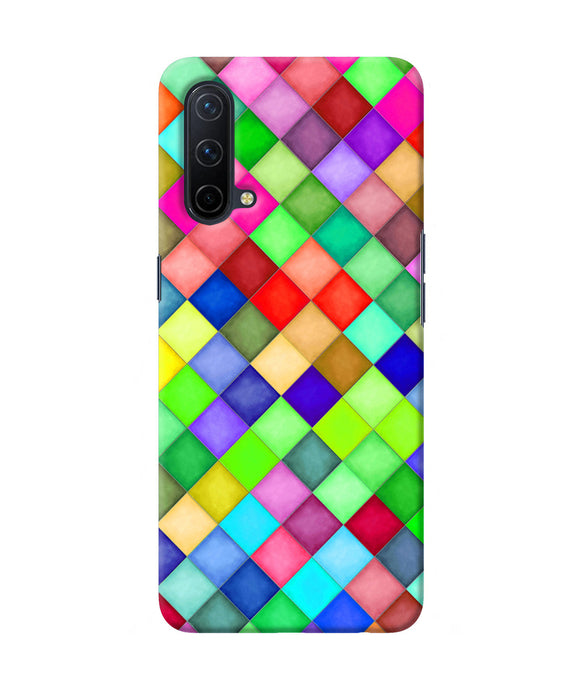 Abstract colorful squares Oneplus Nord CE 5G Back Cover