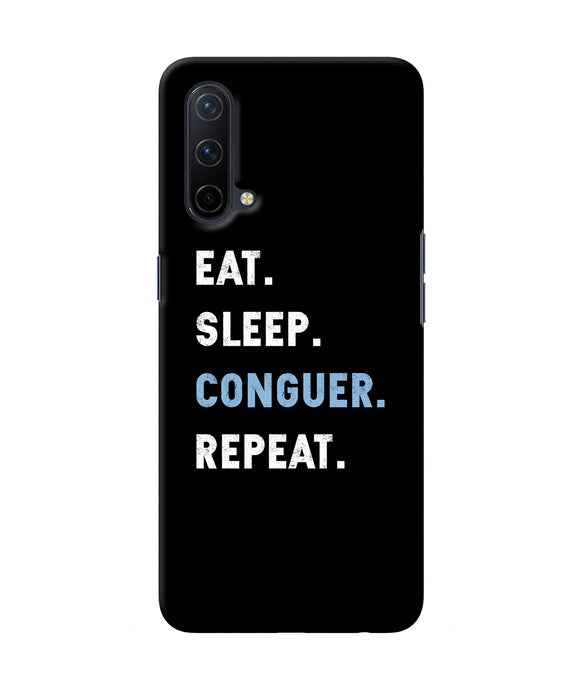 Eat sleep quote Oneplus Nord CE 5G Back Cover