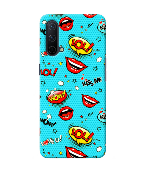 Lol lips print Oneplus Nord CE 5G Back Cover