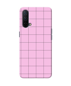 Pink square print Oneplus Nord CE 5G Back Cover