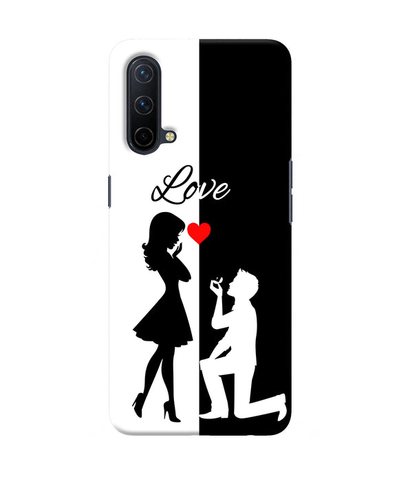 Love propose black and white Oneplus Nord CE 5G Back Cover