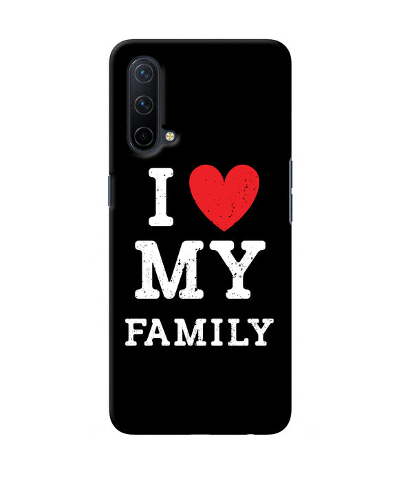 I love my family Oneplus Nord CE 5G Back Cover