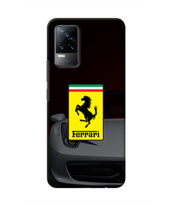 White Ferrari Vivo Y73 Real 4D Back Cover