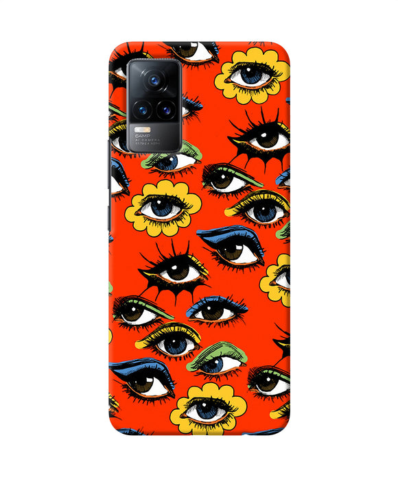Abstract eyes pattern Vivo Y73 Back Cover