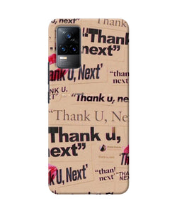 Thank you next Vivo Y73 Back Cover