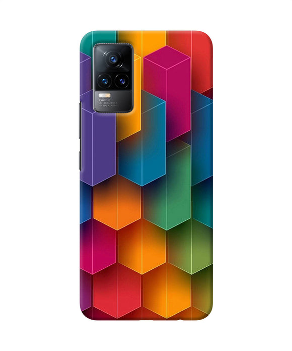 Abstract rectangle print Vivo Y73 Back Cover